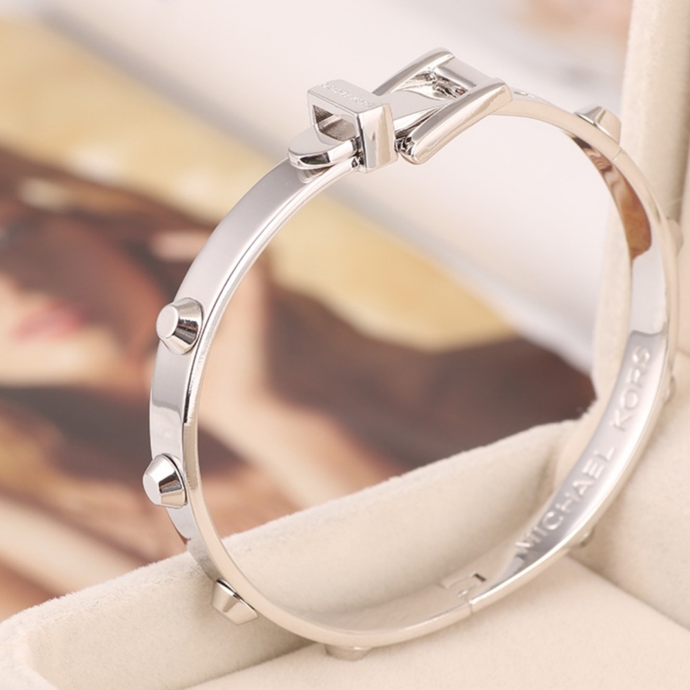 Last one! Michael Kors Stud Belt Buckle Bangle - Picture 3 of 5